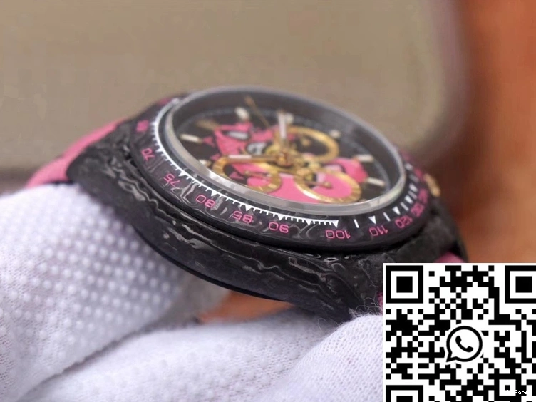 Exploded Edition Daytona Carbon Dragon Chronograph Pink Cosmos Rolex Dial Fiber 1124